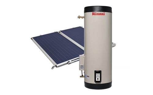 Rinnai Prestige Flat Plate Solar Hot Water (Electric Boost & Stainless Ground Steel Tank)